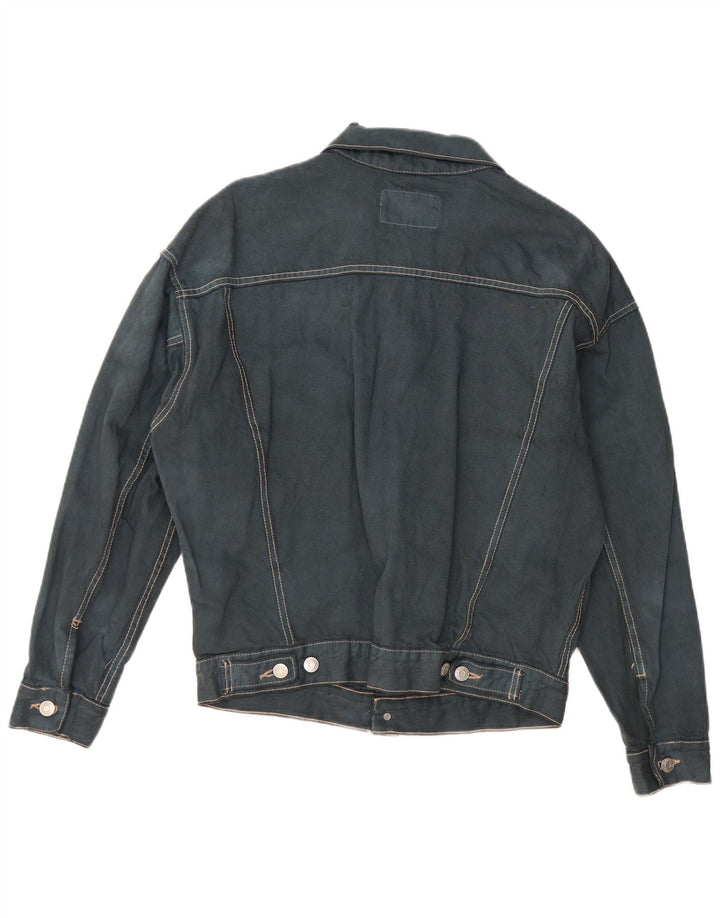 ZARA Veste en jean pour homme UK 38 Bleu marine moyen Coton