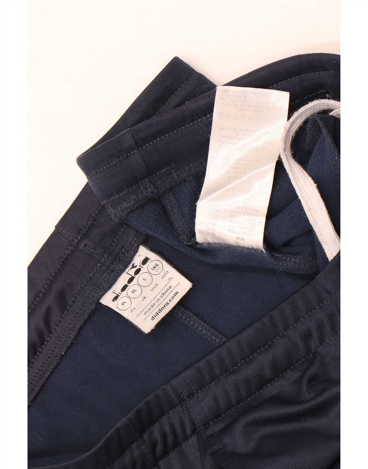 Diadora Homme Pantalon De Survêtement Joggers XL Bleu Marine Polyester