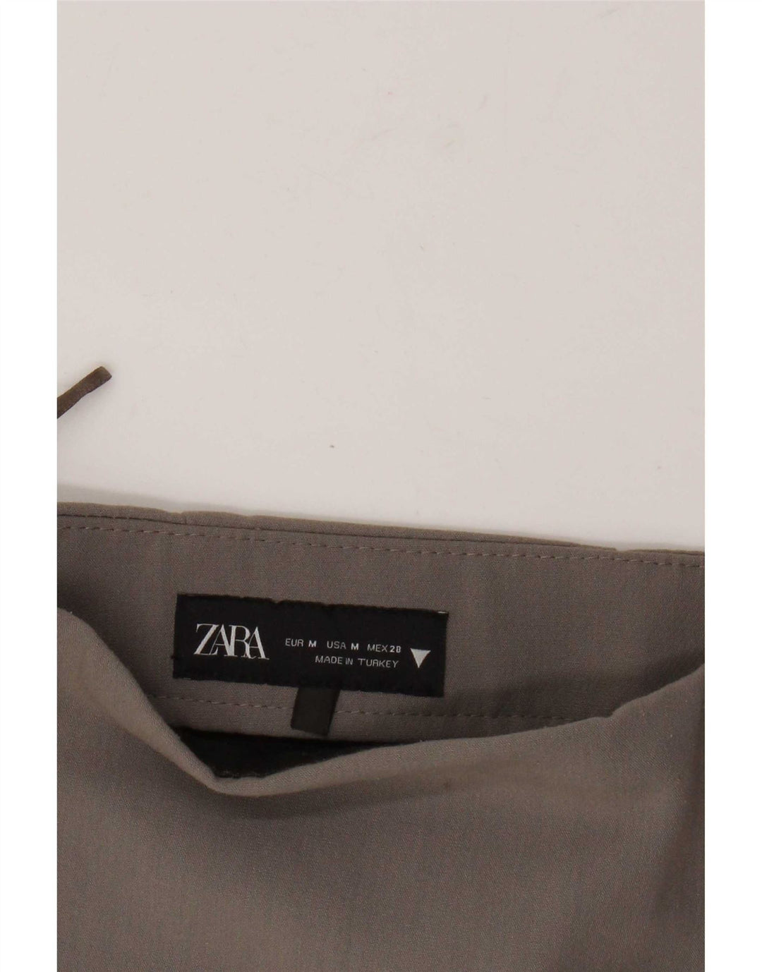 Zara Short Skort Femme UK 12 Gris Moyen