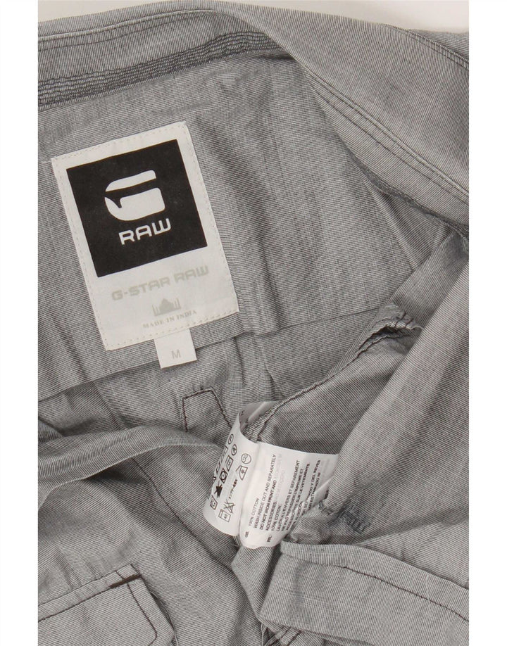 G-Star Chemise Graphique à Manches Courtes Homme Gris Moyen Coton