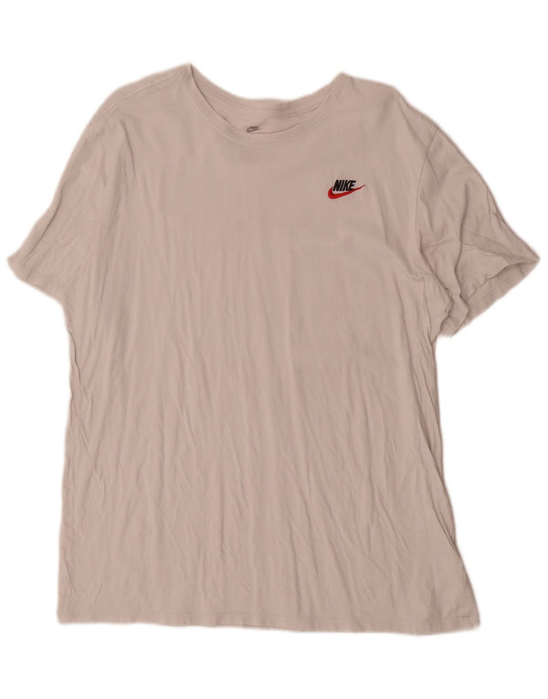 Nike T-shirt coupe athlétique pour homme XL en coton blanc