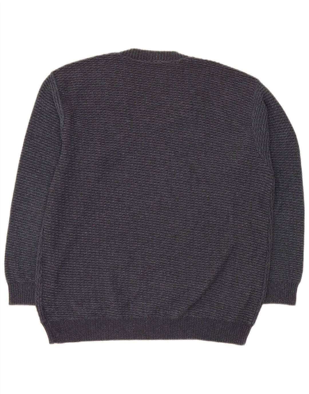 VINTAGE Pull col V pour homme IT 50 Gris moyen géométrique