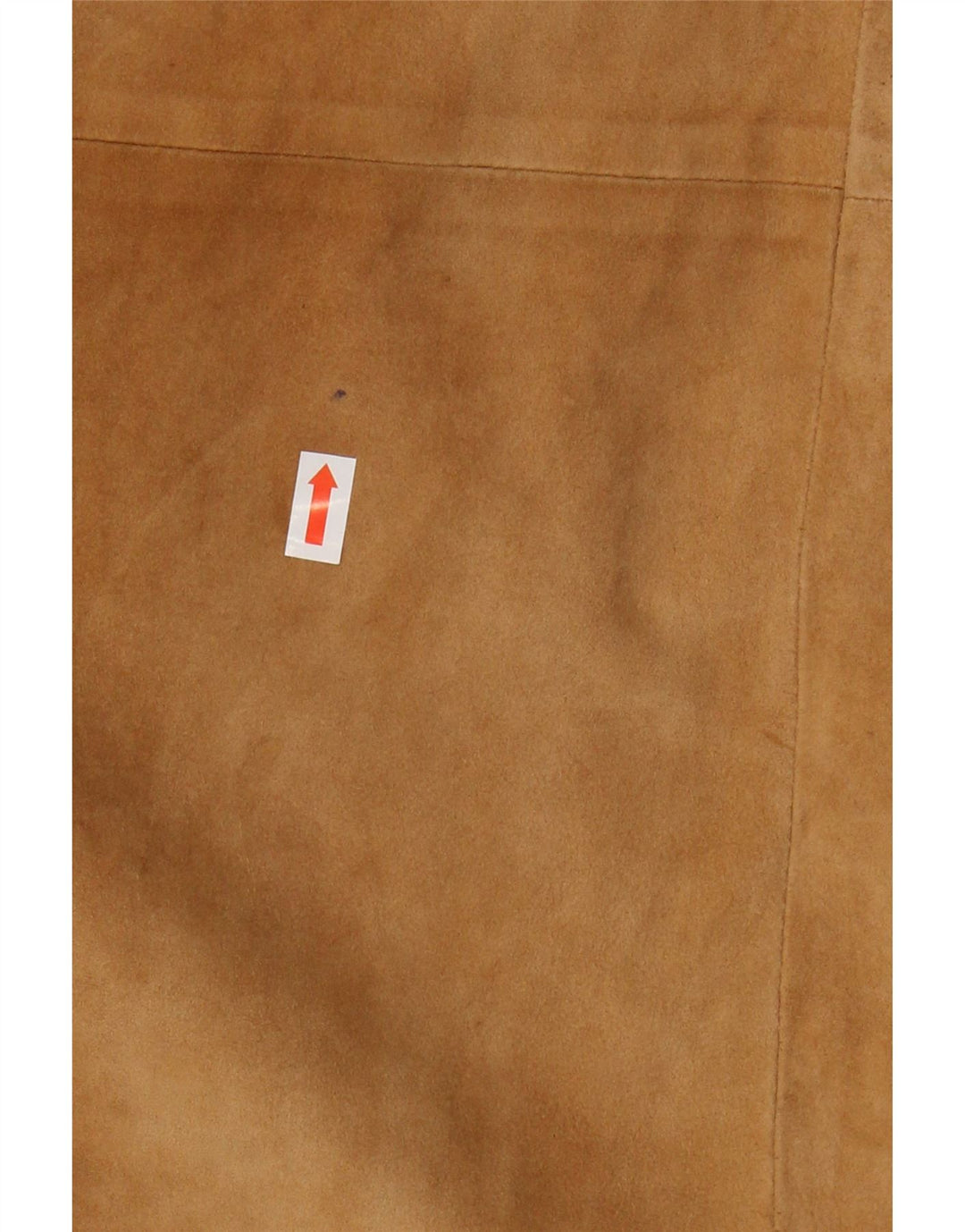 VINTAGE Jupe trapèze en daim pour femme W24 XS Marron