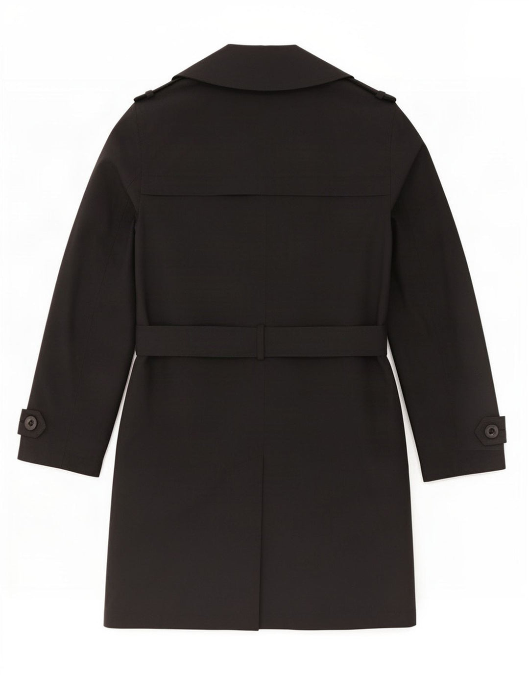 Marks & Spencer Trench-Coat Femme UK 12 Moyen Noir Polyester