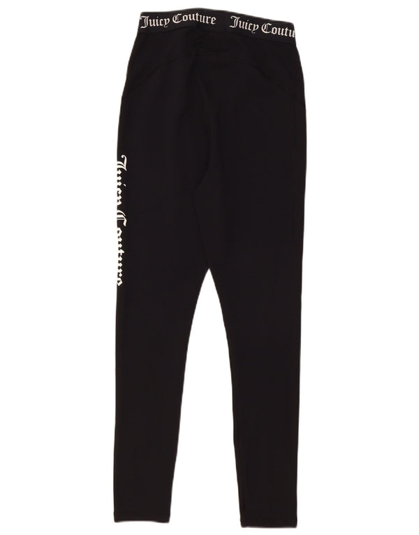 Juicy Couture Leggings graphiques pour femmes UK 12 Polyester noir moyen