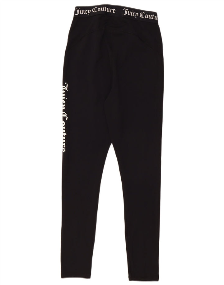 Juicy Couture Leggings graphiques pour femmes UK 12 Polyester noir moyen
