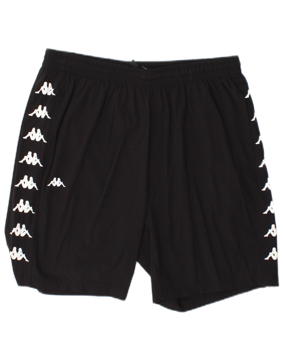 KAPPA Short de Sport Graphique Homme Grand Noir Polyester