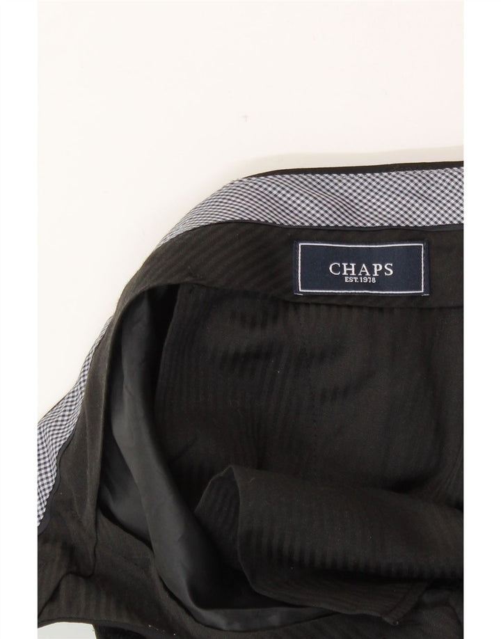 CHAPS Pantalon de Costume Droit Homme W40 L31 Noir