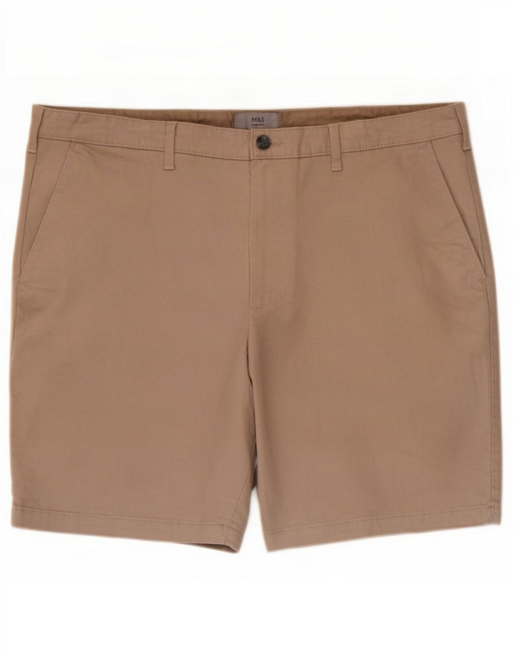 Marks & Spencer Short Chino Homme W40 XL Coton Beige