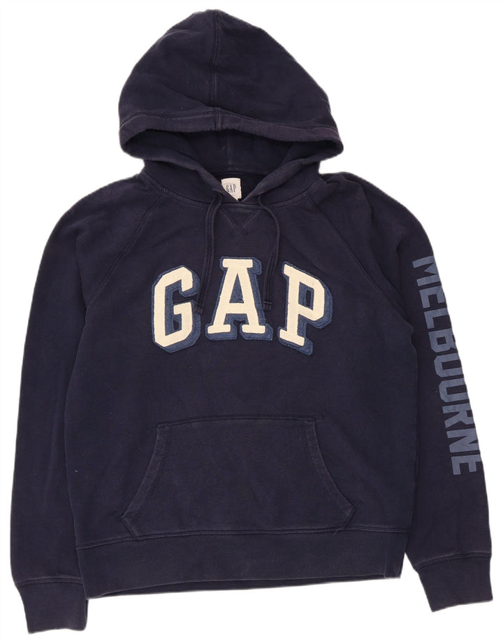 Gap Pull à Capuche Graphique Homme Bleu Marine Moyen Coton