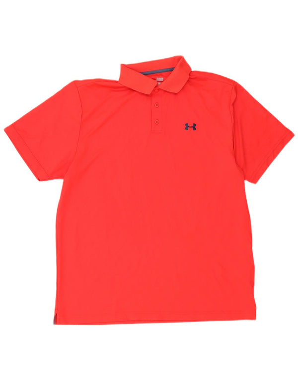 Under Armour Polo Heat Gear Homme XL Rouge Polyester