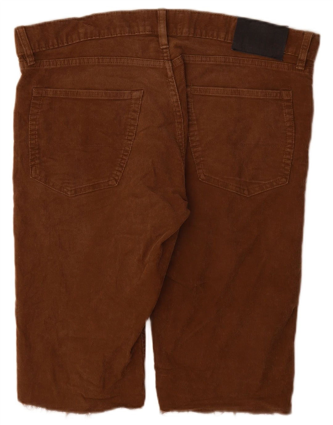 Marks & Spencer Short slim en velours côtelé pour homme W36 Large Marron