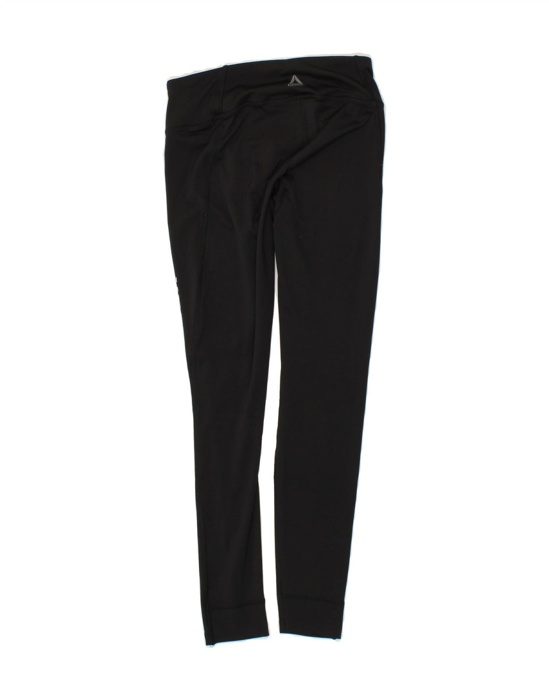 REEBOK Womens Graphic Leggings UK 8/10 Small  Black Polyester Vintage Reebok and Second-Hand Reebok from Messina Hembry 