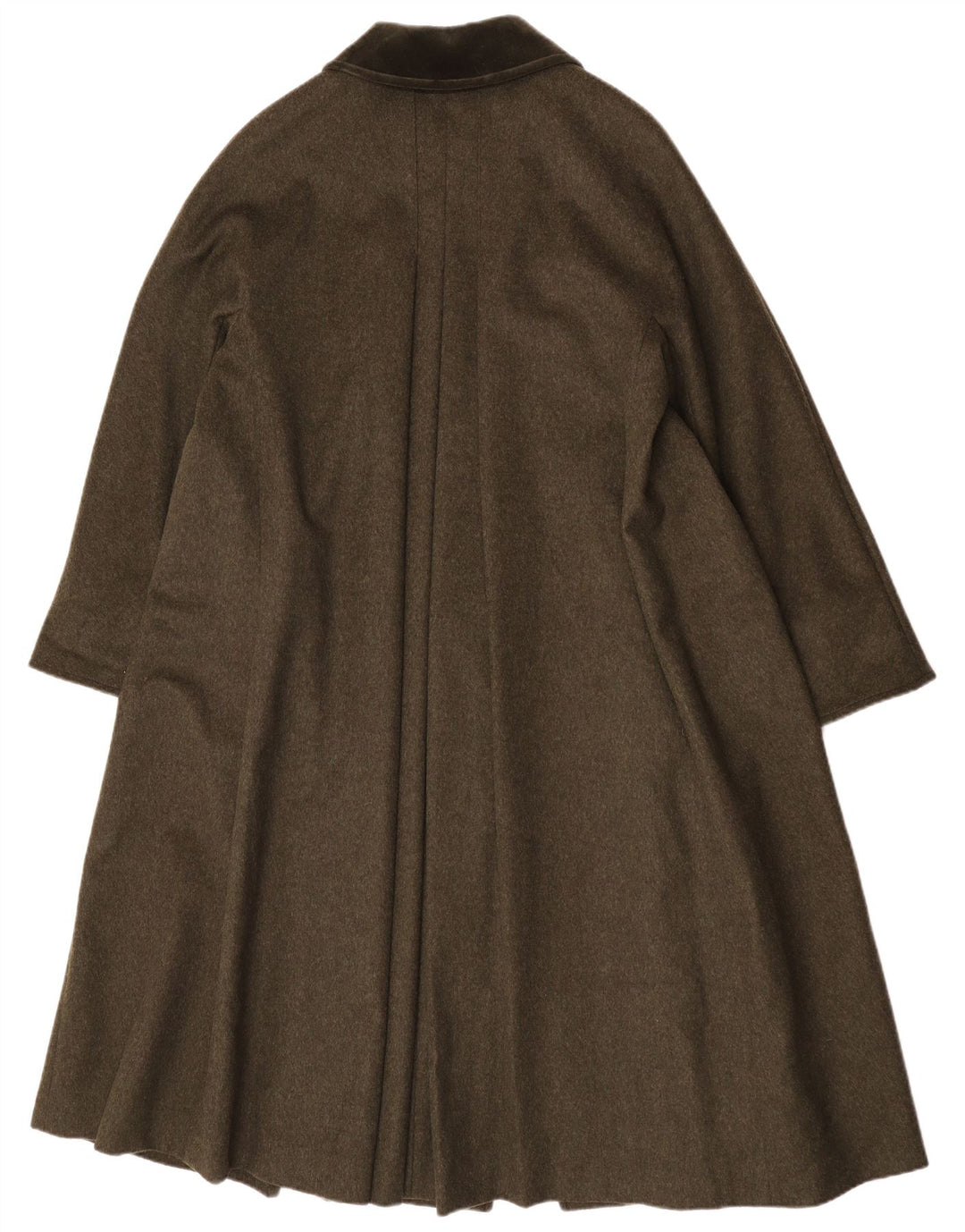 Merlet Pardessus Oversize Femme IT 42 Laine Vierge Kaki Moyen