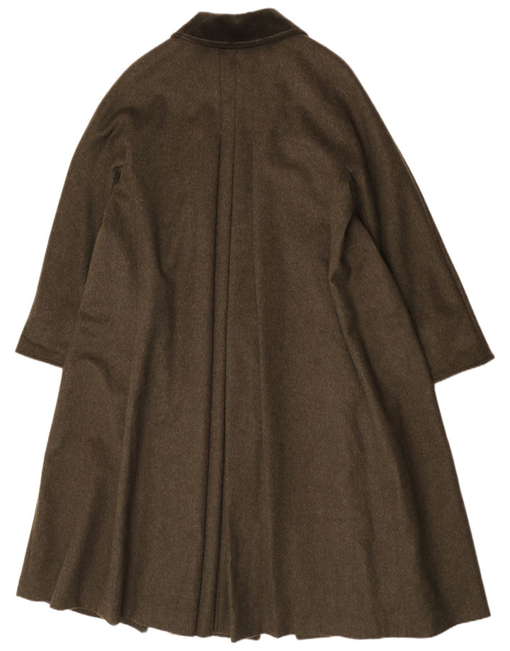 Merlet Pardessus Oversize Femme IT 42 Laine Vierge Kaki Moyen