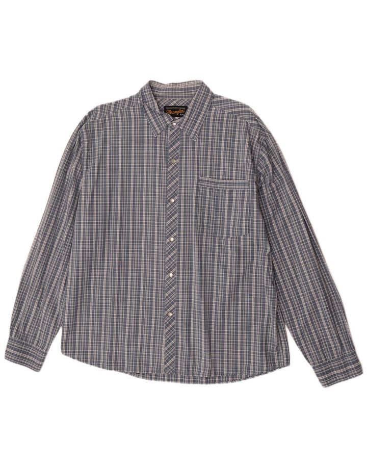 Wrangler Chemise Homme 2XL Bleu Carreaux Coton