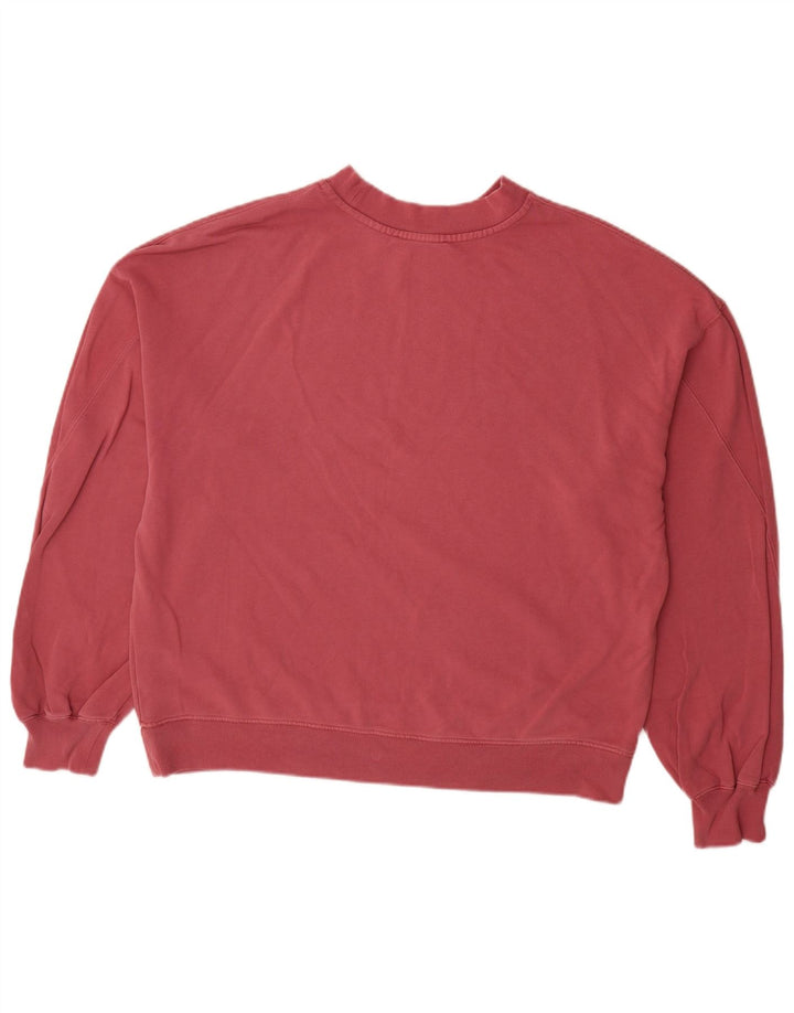 All Saints Sweat-shirt coupe ample pour hommes, petit coton rouge