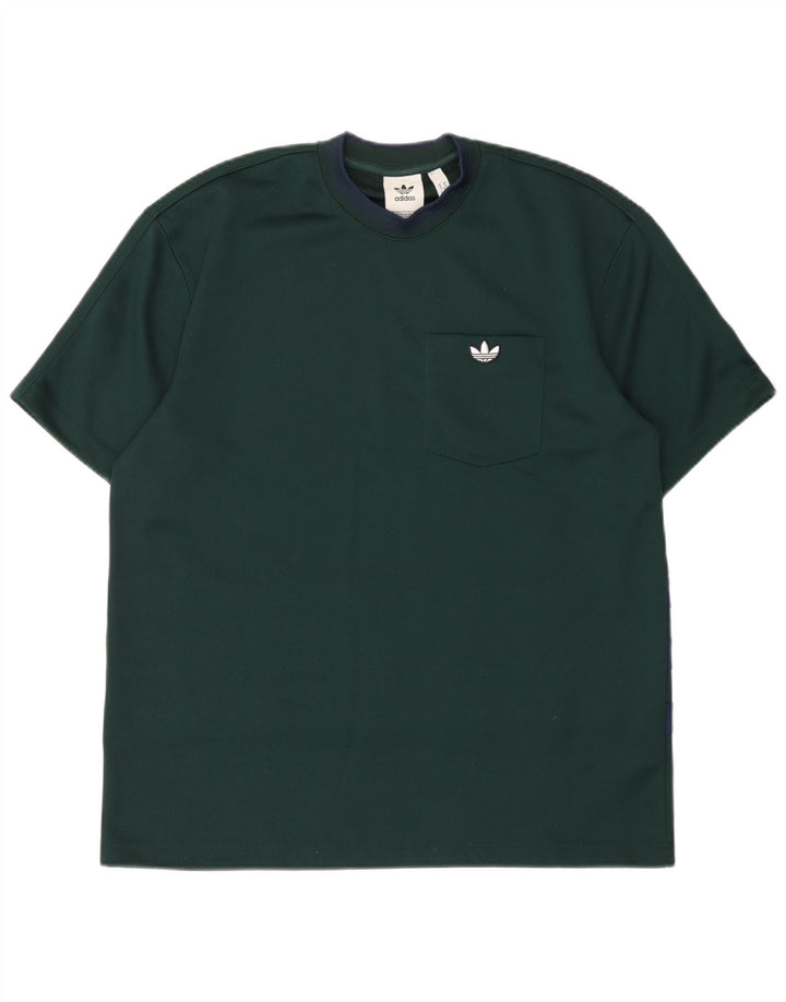 Adidas T-Shirt Homme Vert Moyen Polyester