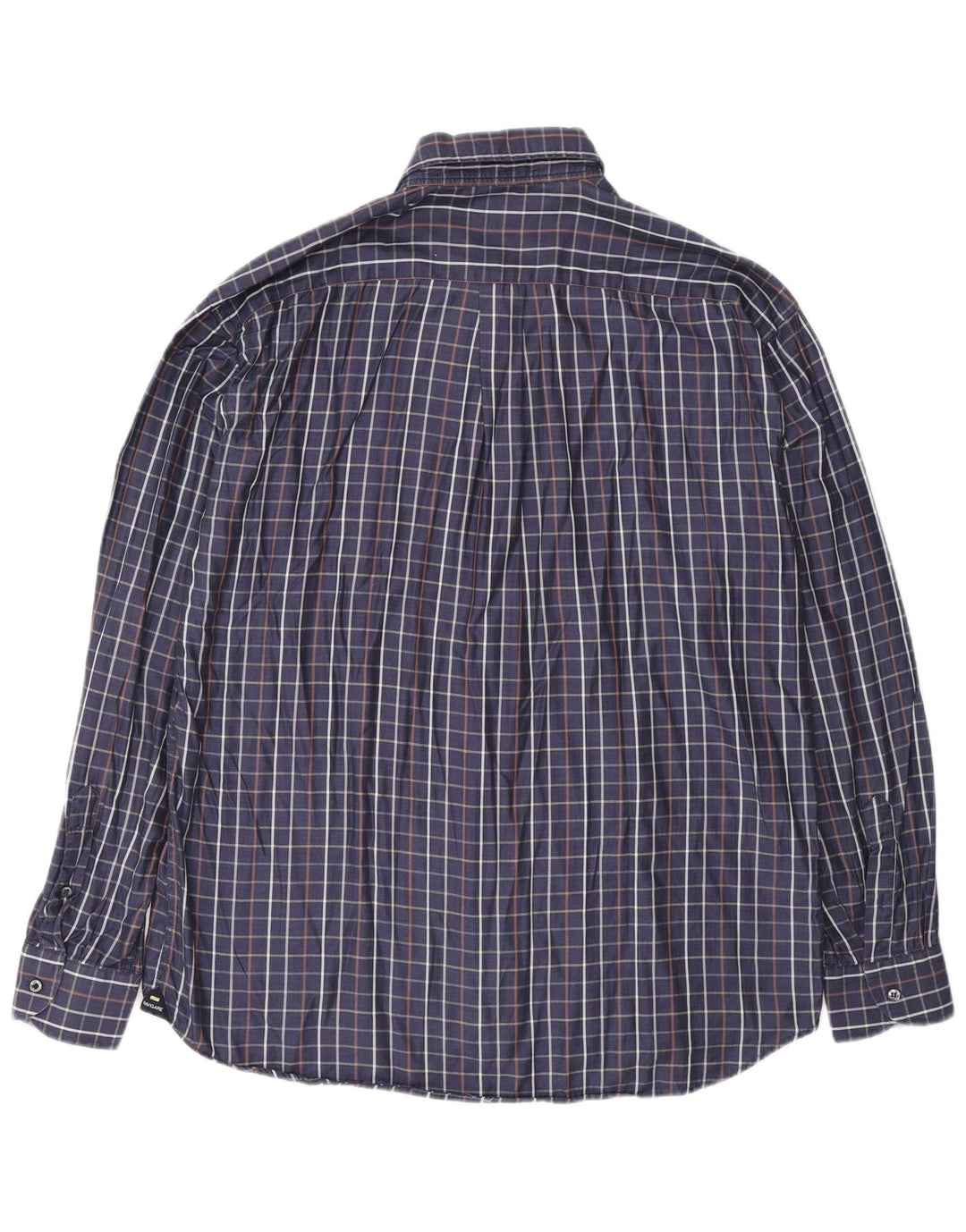 Chemise Homme Navigare Grand Carreau Bleu Marine Coton