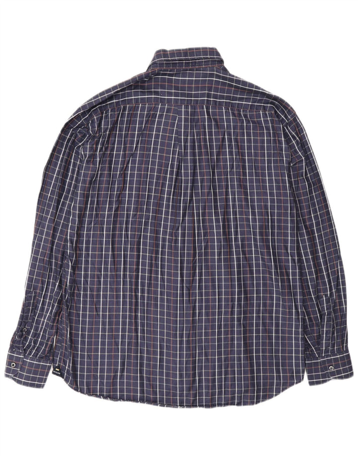 Chemise Homme Navigare Grand Carreau Bleu Marine Coton