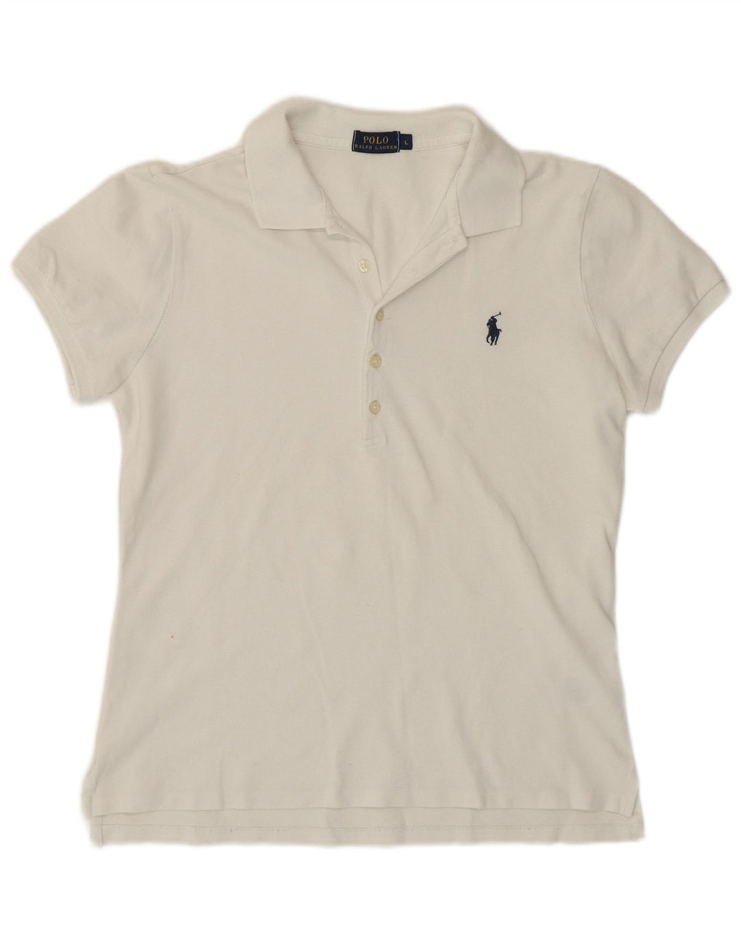 Polo Ralph Lauren Polo Femme Large Coton Blanc Cassé