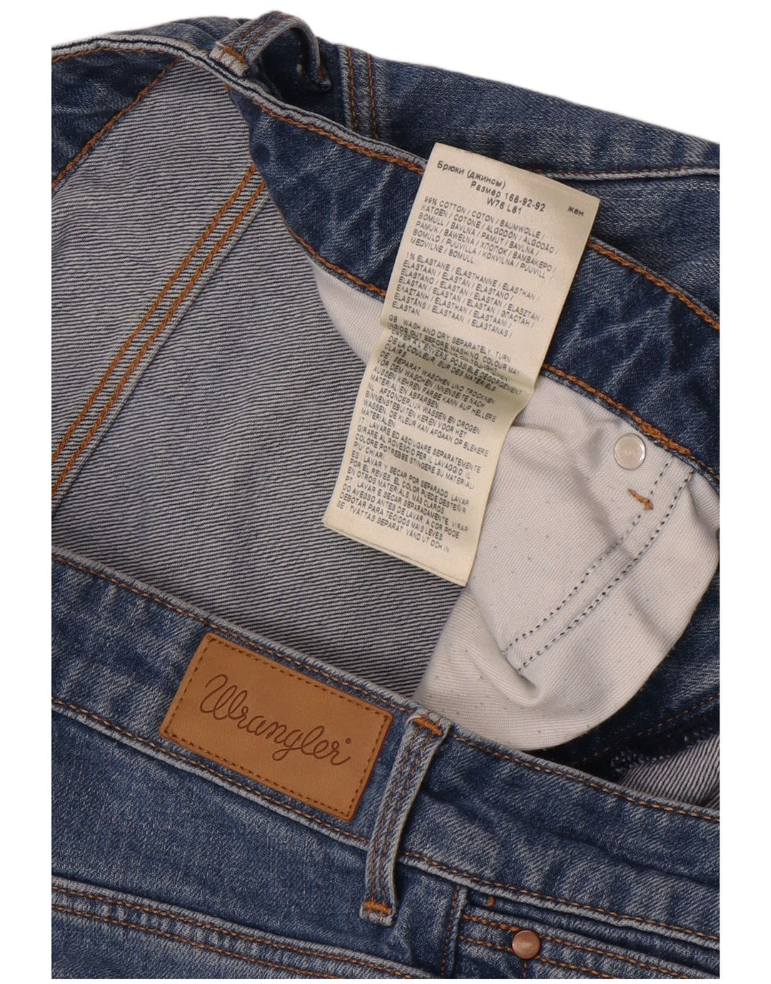 Wrangler Jean droit femme W30 L32 bleu coton