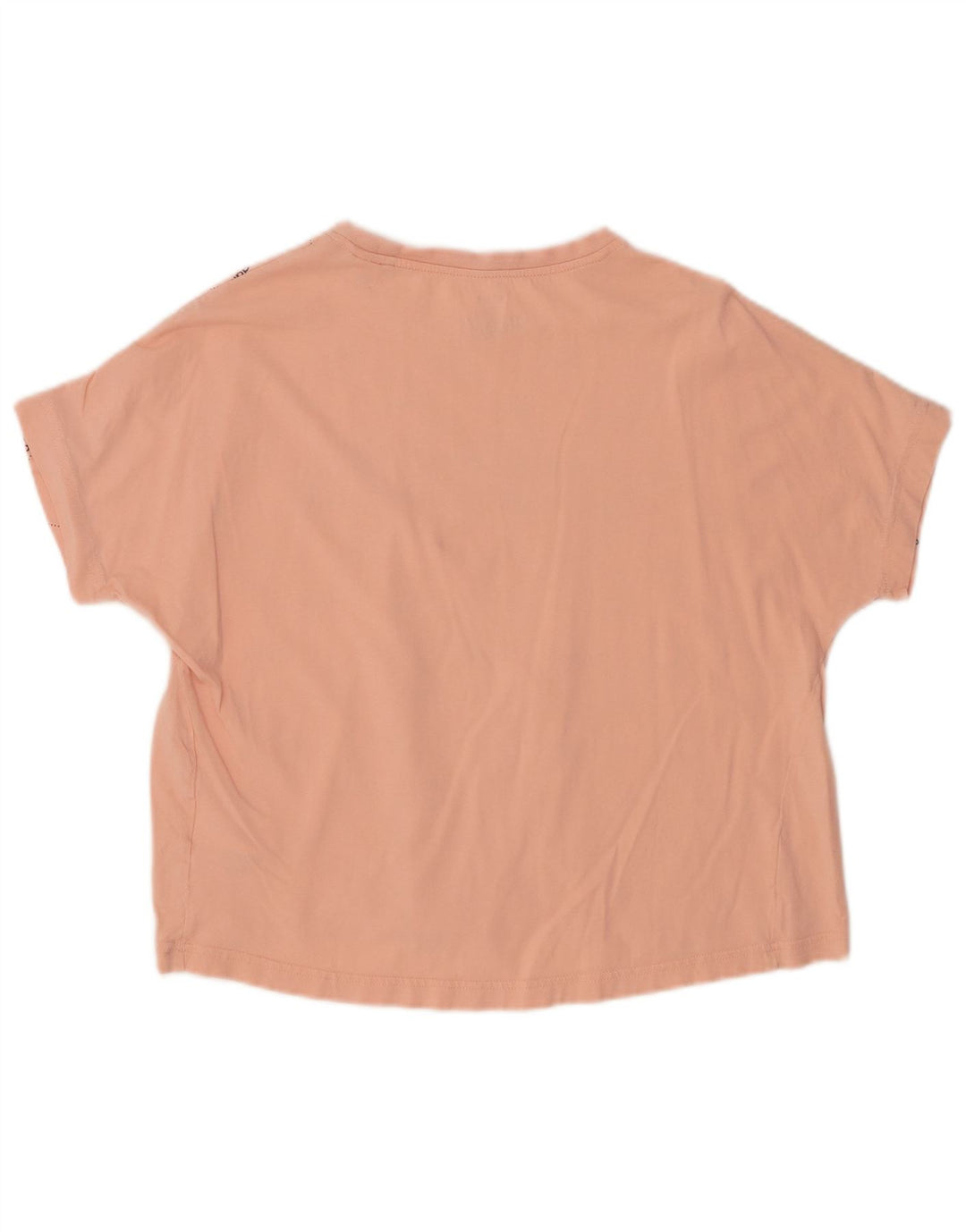 ADIDAS T-shirt court surdimensionné pour femme UK 8/10 Petit coton rose