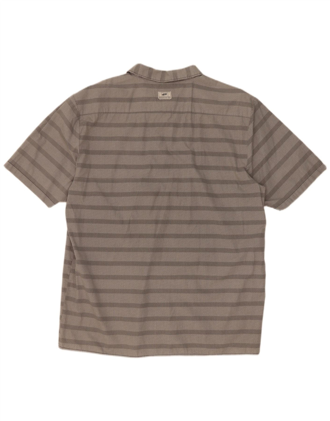Vans Chemise à manches courtes homme XL Gris Rayé Coton