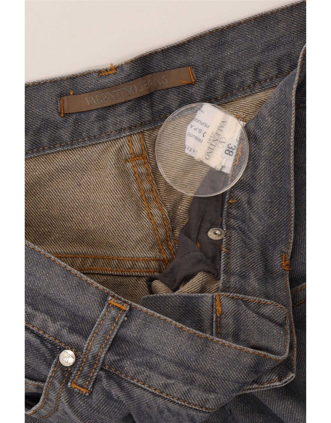 VALENTINO Jean Droit W38 L29 Homme Bleu