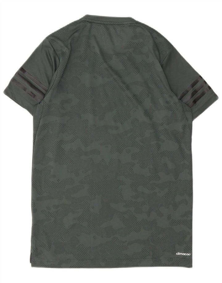 Adidas Hommes Climacool T-Shirt Top XS Vert Camouflage Polyester