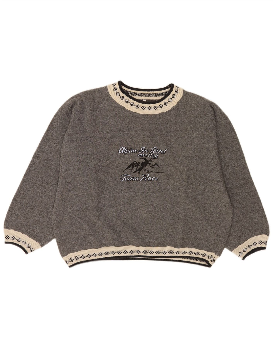 Meeting Sweat-shirt court surdimensionné pour femme UK 16 Large Gris