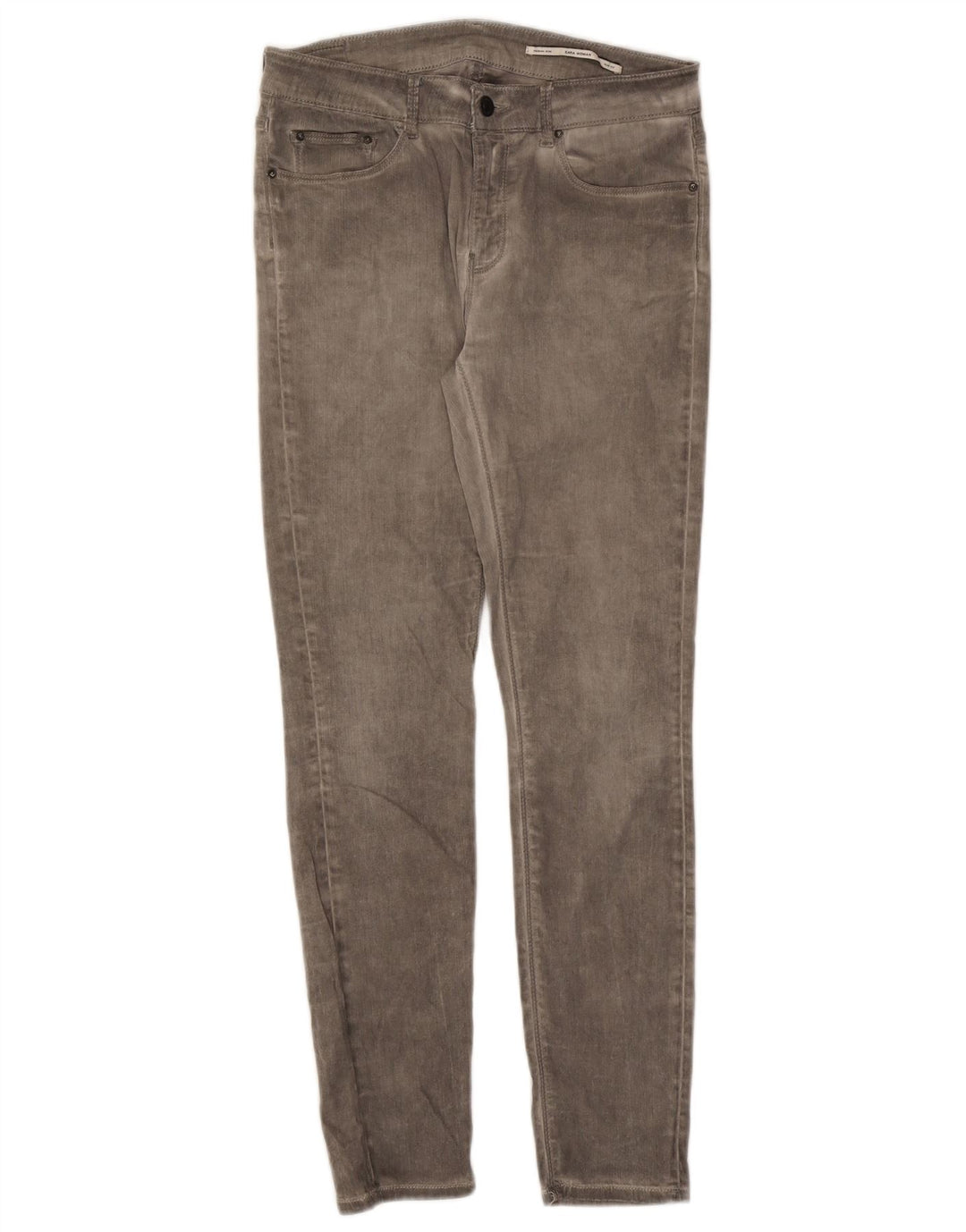 Zara Jean Slim Femme EU 42 Large W32 L29 Gris
