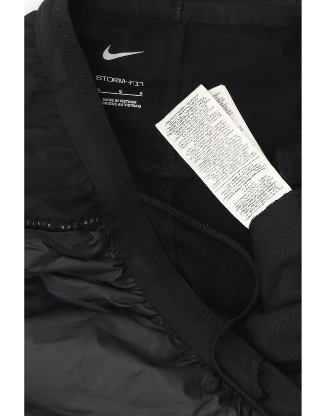 NIKE Pantalon de survêtement Storm-Fit pour homme Large Noir Colorblock Polyester