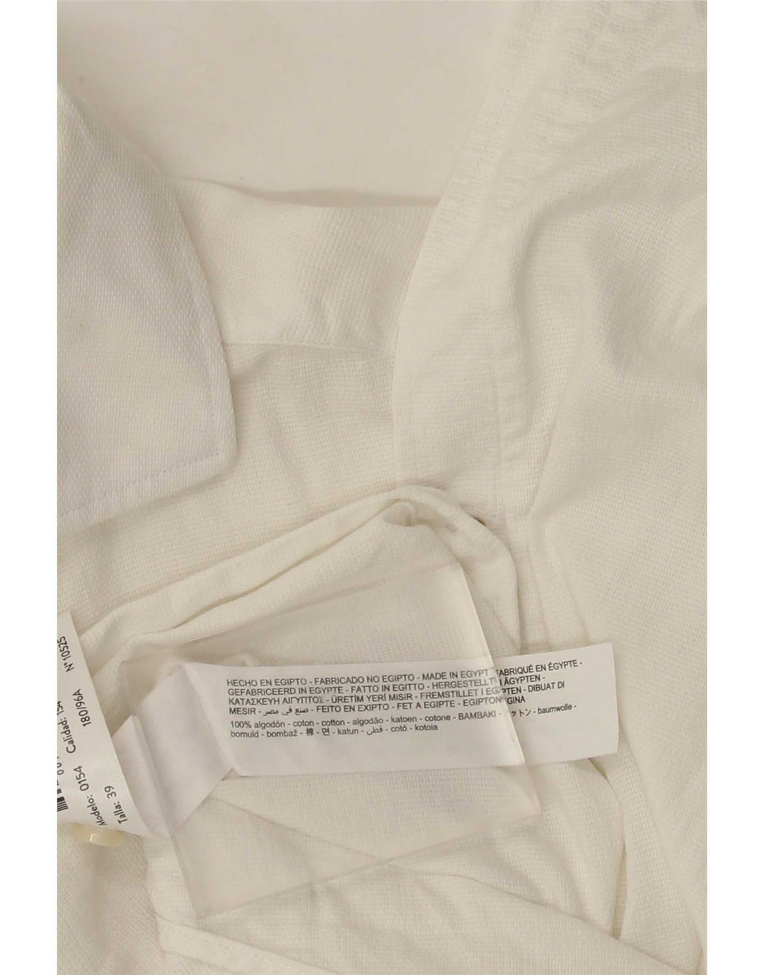 Massimo Dutti Chemise Homme Taille 39 Coton Blanc Moyen