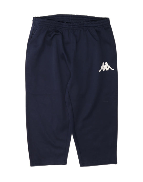 Kappa Pantalon de Survêtement Capri Garçon 13-14 ans Bleu Marine Polyester