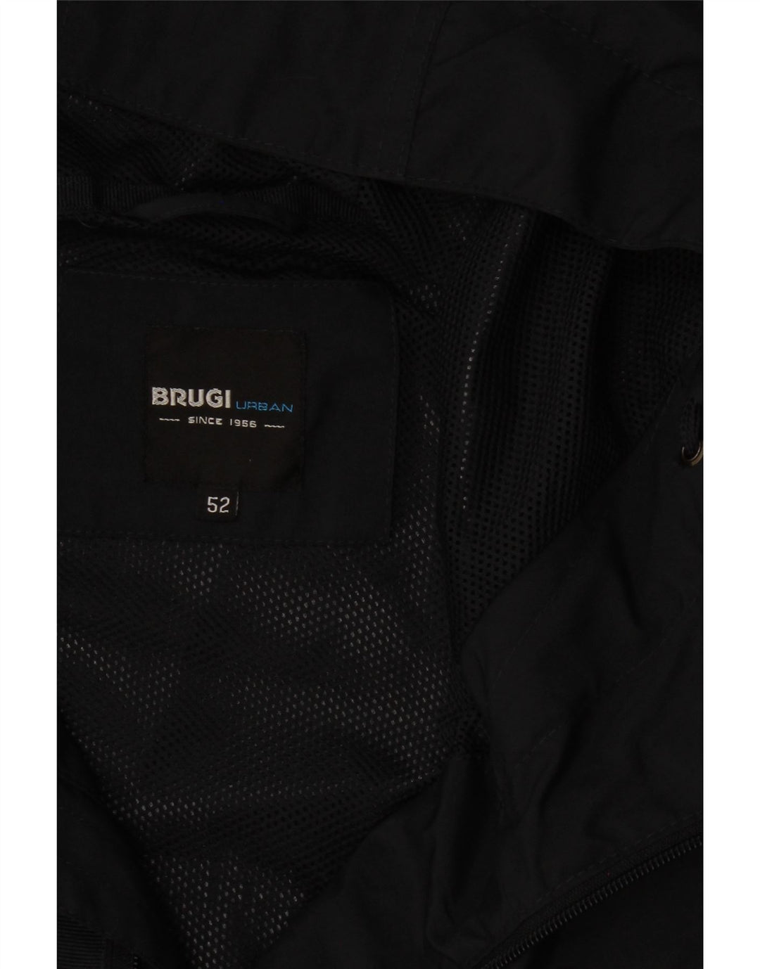 Brugi Veste coupe-vent à capuche pour homme IT 52 XL Bleu marine