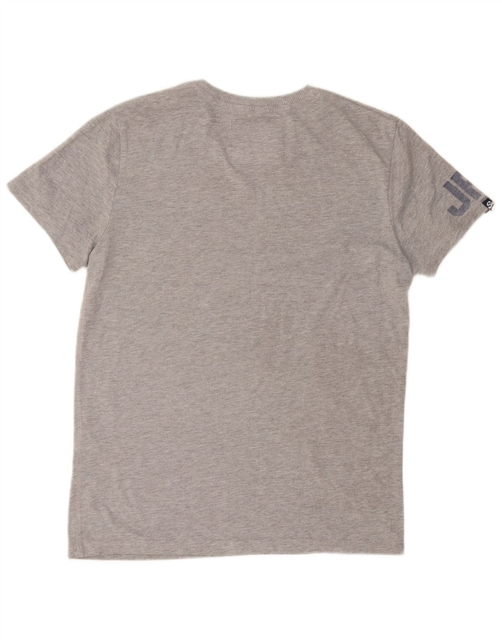 SUPERDRY T-Shirt Graphique Homme Gris Moyen Polyester