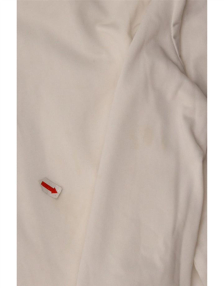 Champion Veste de survêtement graphique pour femme UK 10 Small Blanc Polyester