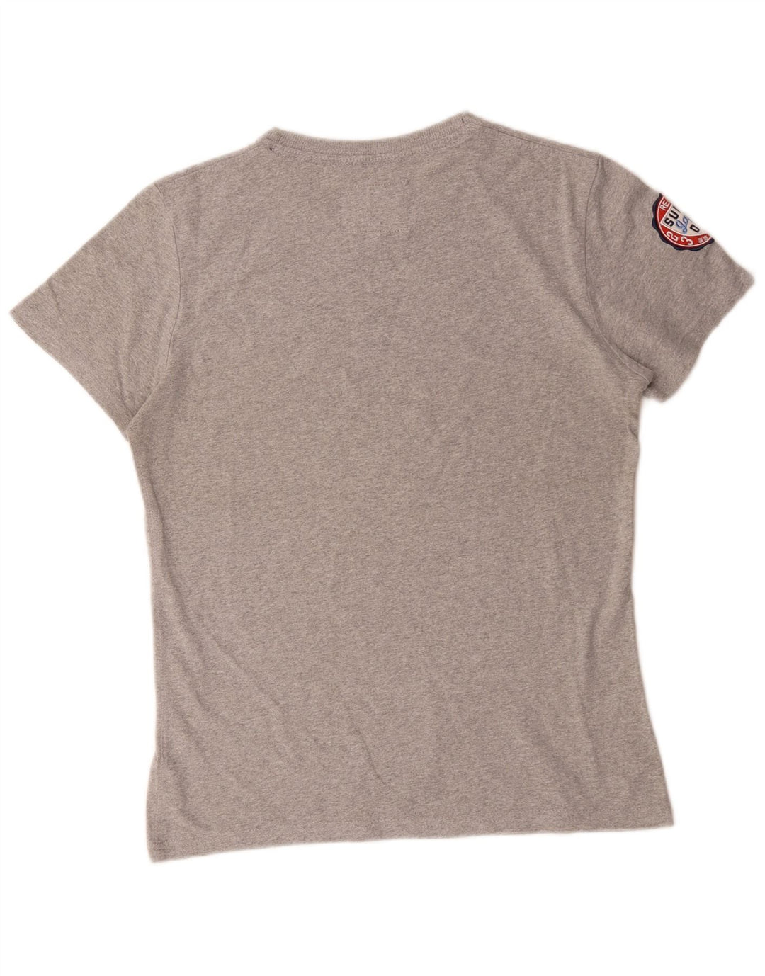 Superdry T-Shirt Graphique Homme Gris Moyen Coton