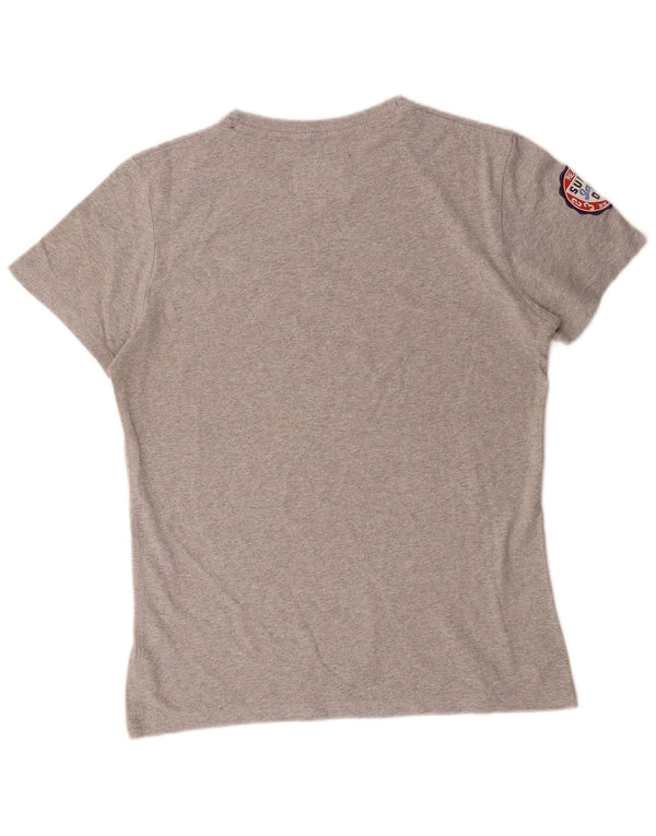 Superdry T-Shirt Graphique Homme Gris Moyen Coton