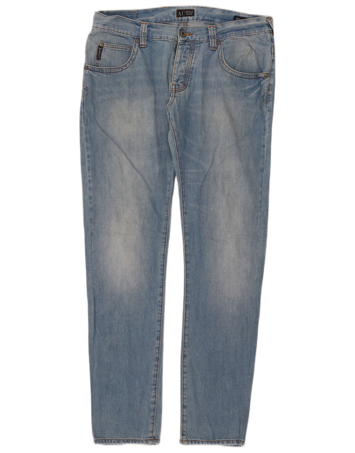 Armani Femme Jean Slim W34 L33 Bleu Coton