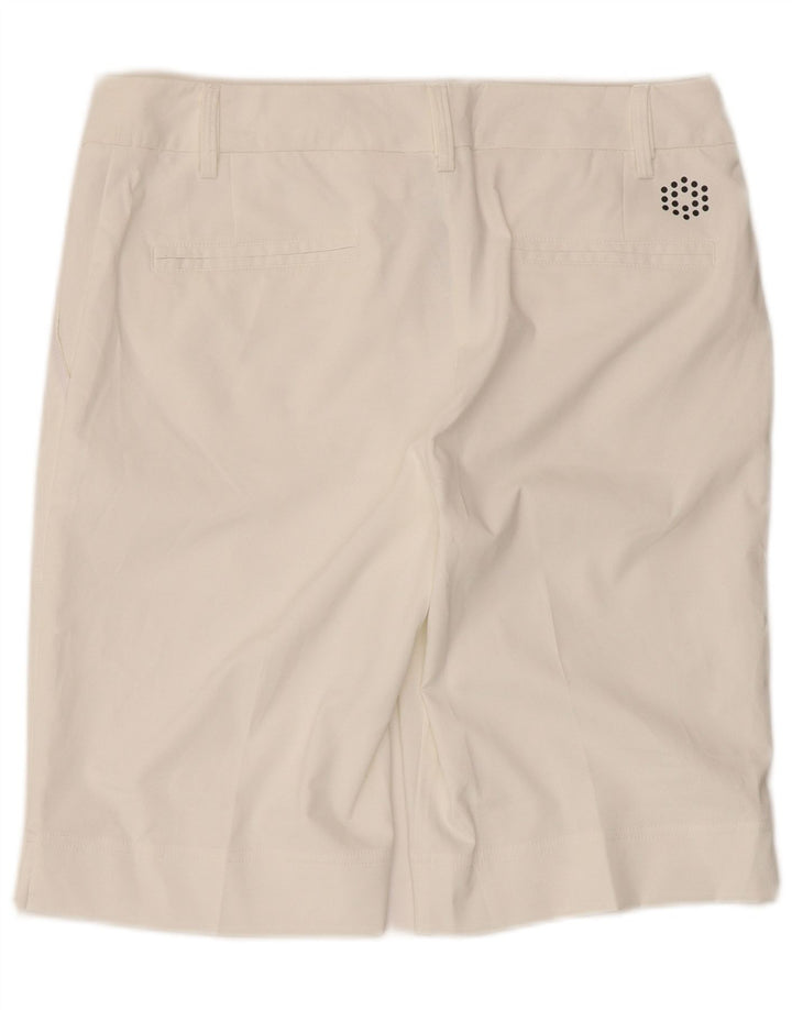 Puma Short Chino Femme UK 12 Medium W34 Blanc Polyester