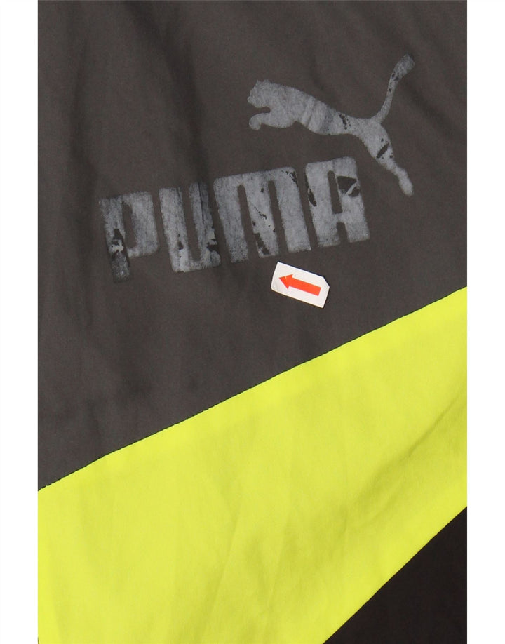 PUMA Mens Tracksuit Top Jacket Large Black Colourblock Polyester Vintage Puma and Second-Hand Puma from Messina Hembry 