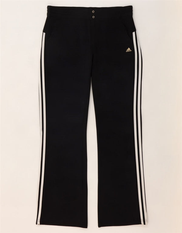 Adidas Pantalon Femme UK 16 Large W36 L30 Noir Polyester