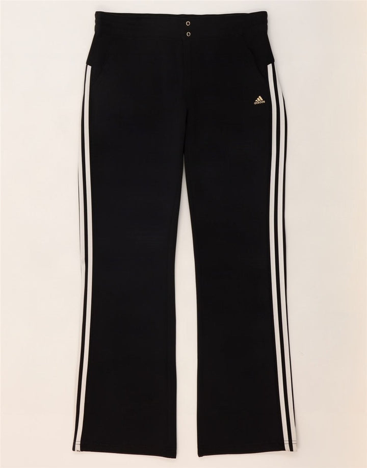 Adidas Pantalon Femme UK 16 Large W36 L30 Noir Polyester