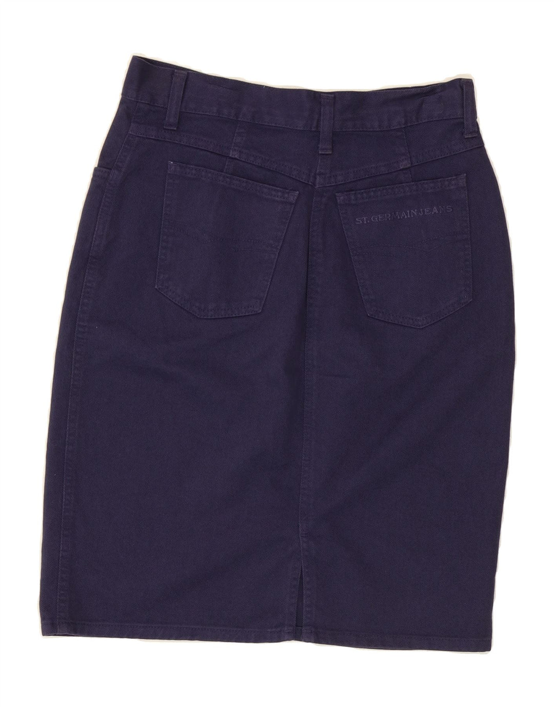 ST. GERMAIN Womens Denim Skirt IT 44 Medium W30  Navy Blue Cotton Vintage St. Germain and Second-Hand St. Germain from Messina Hembry 