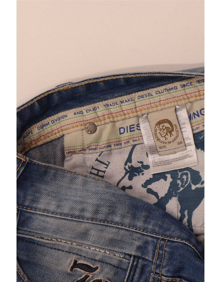 Diesel Jean Droit W34 L32 Homme Bleu