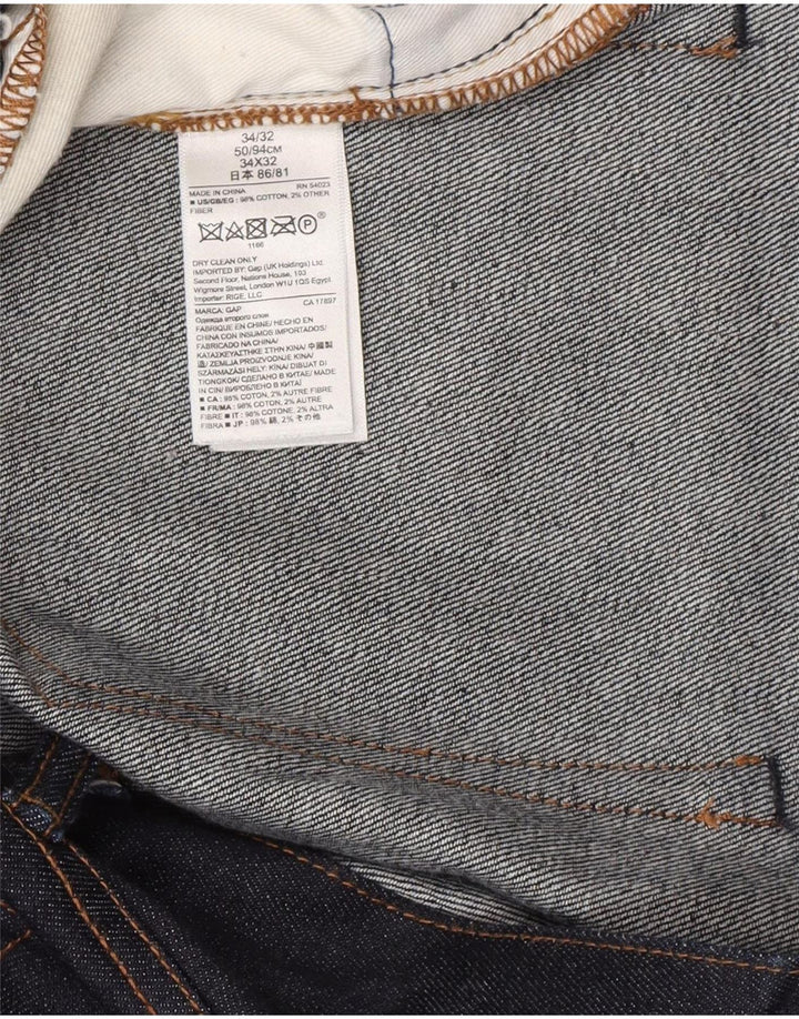 Gap Jean Slim Homme W34 L32 Bleu Marine Coton