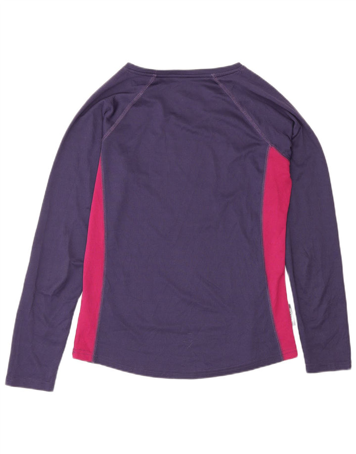 Mountain Warehouse Haut à manches longues pour femme UK 12 Violet moyen Colourblock