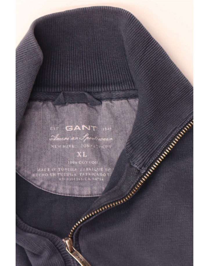 Gant Cardigan Pull XL Bleu Marine Coton Homme